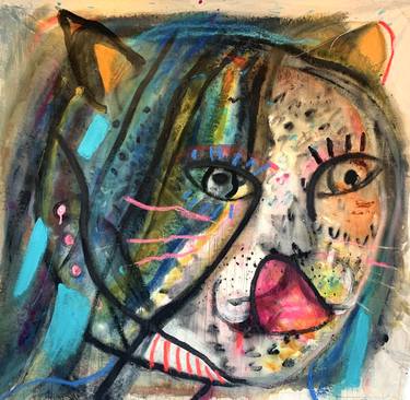 Original Abstract Expressionism Animal Paintings by Jennifer Hirshfield