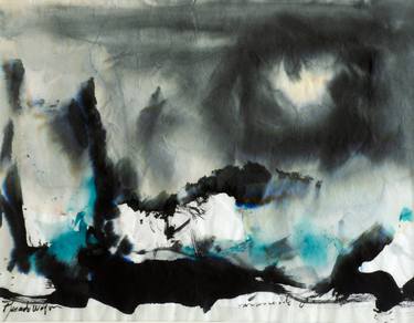 Original Abstract Landscape Drawings by Ricardo WAGNER