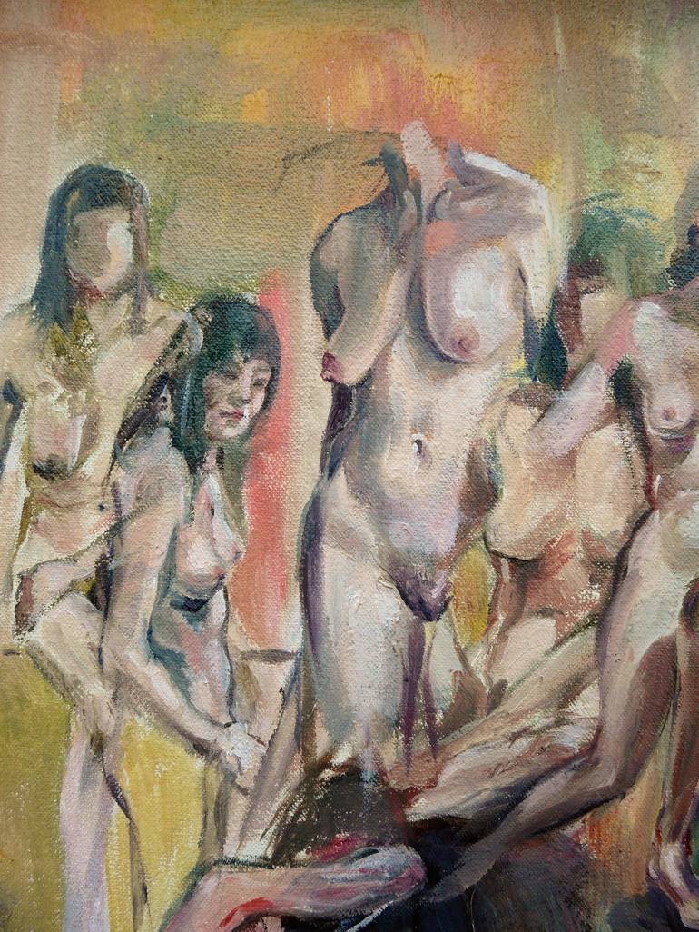 Original Nude Painting by wery pollier