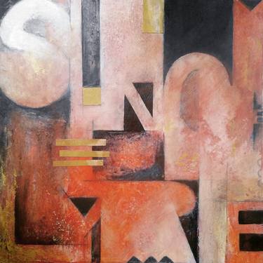 Original Abstract Collage by Erna Wade
