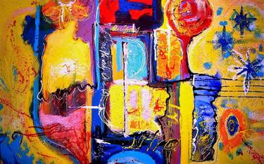Original Abstract Paintings by WILLIAM CÁCERES GARCÍA
