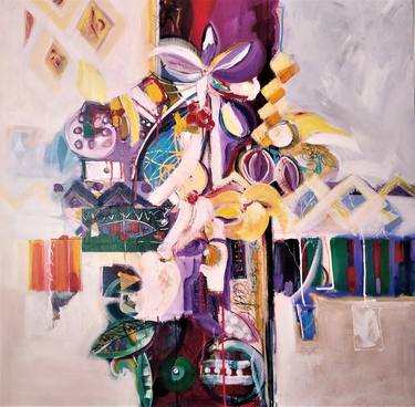 Original Abstract Paintings by WILLIAM CÁCERES GARCÍA