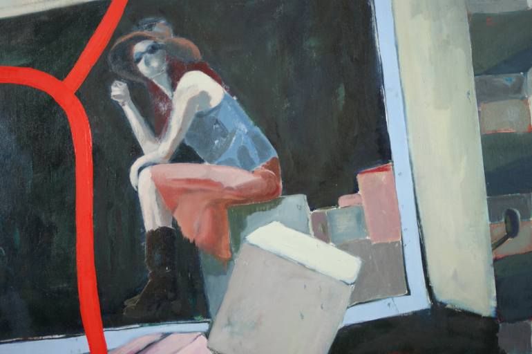 Original Figurative Sports Painting by Maud Jongsma Van Loon