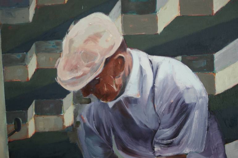 Original Figurative Sports Painting by Maud Jongsma Van Loon