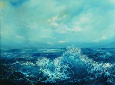 Original Seascape Painting by cecilia melinescu