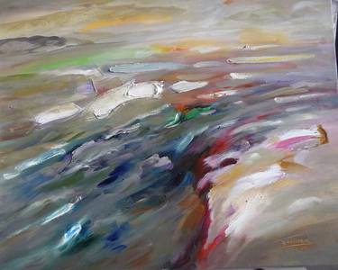 Original Abstract Expressionism Seascape Paintings by Richard Cordeau
