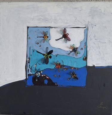 Original Contemporary Fantasy Painting by Calliope Economacou 