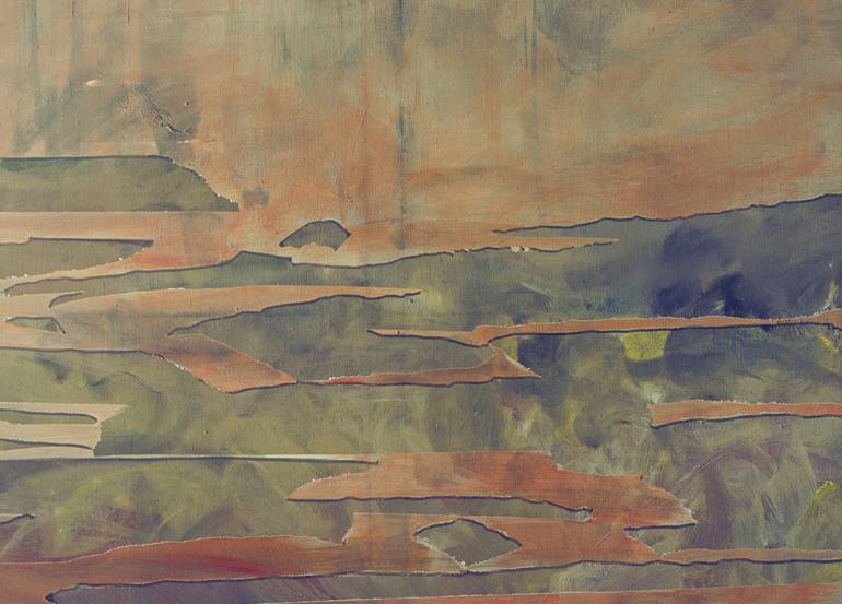 Original Abstract Expressionism Abstract Painting by Calliope Economacou 