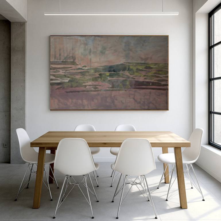 Original Abstract Expressionism Abstract Painting by Calliope Economacou 