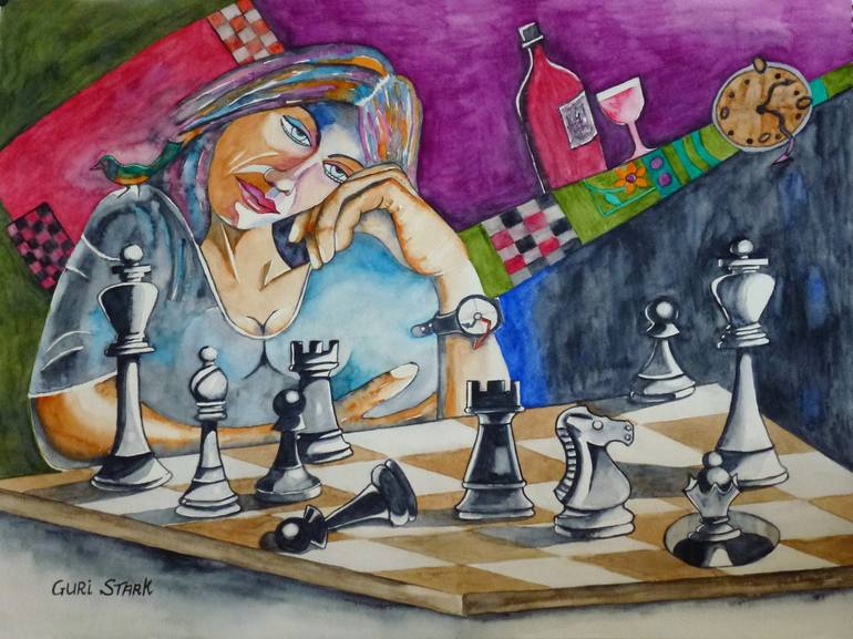 Next chess move Framed Print