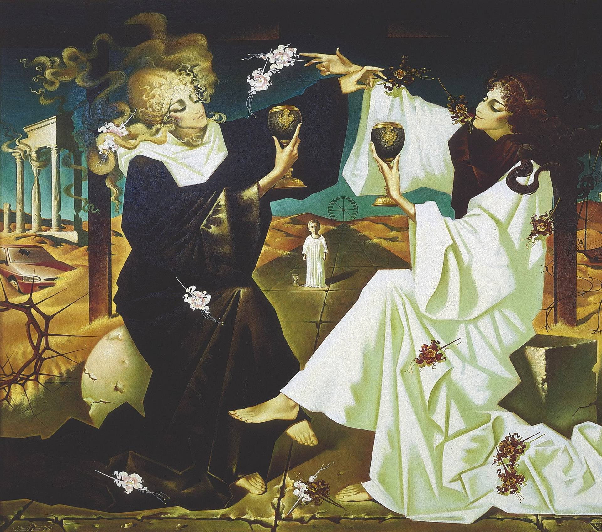 Good and Evil Painting by Andrej Vystropov | Saatchi Art