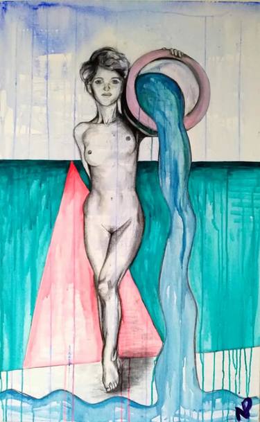 Original Modern Nude Paintings by Nathalie Pien