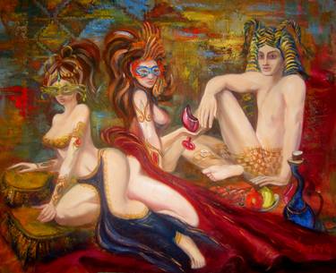 Original Figurative Erotic Paintings by Armen Shushanyan