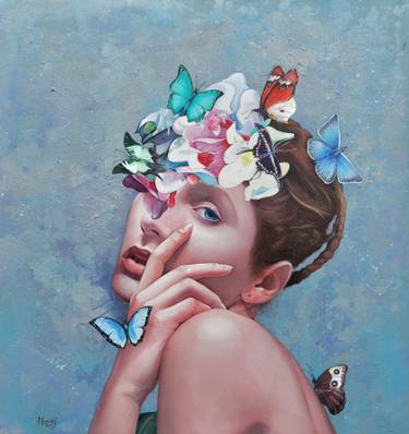 Original Modernism Love Paintings by Minas Halaj