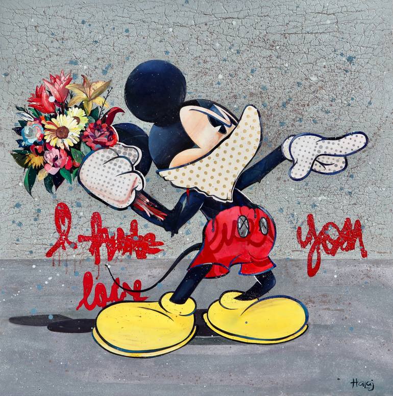 Print of Pop Art Cartoon Mixed Media by Minas Halaj