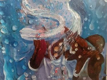 Saatchi Art Artist Chazz Miller; Paintings, “Water Fight” #art