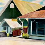 The Ukulele Shop on Mamalahoa Highway by Shelley Sansbury