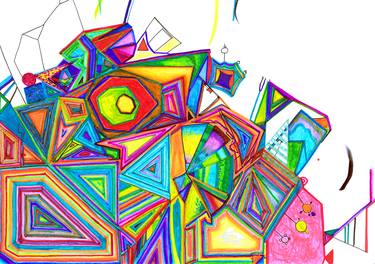 Original Abstract Drawings by Matteo Sica