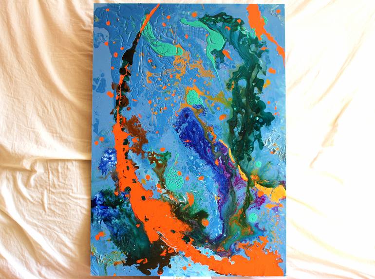 Original Abstract Expressionism Abstract Painting by Teo Sirio Sica