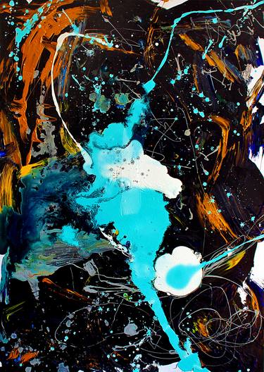 Print of Abstract Expressionism Outer Space Paintings by Matteo Sica