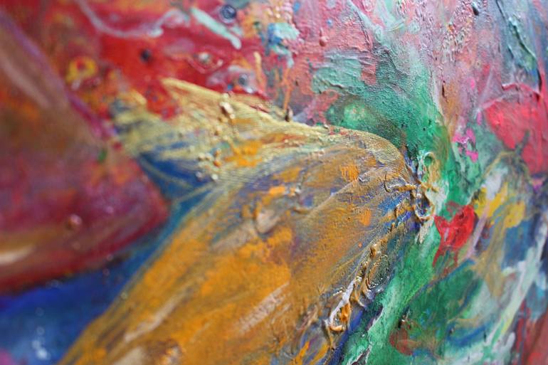 Original Abstract Expressionism Seascape Painting by Teo Sirio Sica