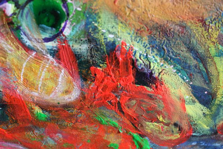 Original Abstract Expressionism Seascape Painting by Teo Sirio Sica