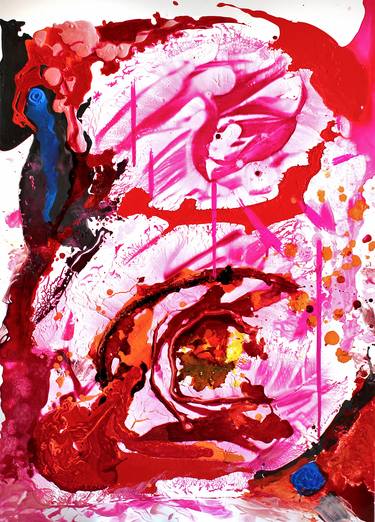 Print of Abstract Expressionism Floral Paintings by Matteo Sica