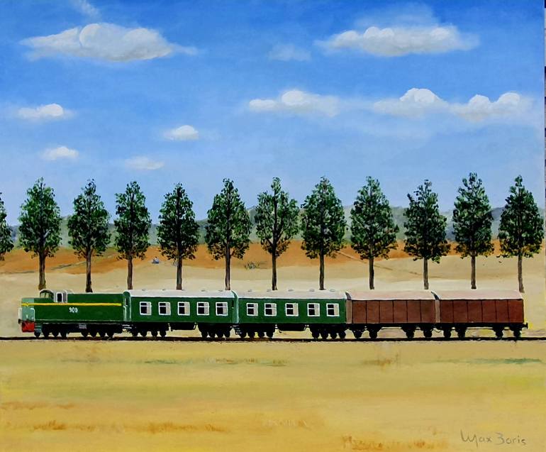 Original Fantasy Painting by Max Baris | Figurative Art on Canvas | On the Way Home