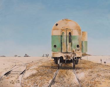 Print of Figurative Train Paintings by Max Baris