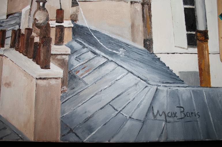 Original Figurative Cities Painting by Max Baris