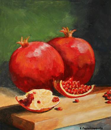 Original Still Life Paintings by Konstantinos Charalampopoulos