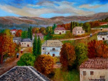 Print of Landscape Paintings by Konstantinos Charalampopoulos
