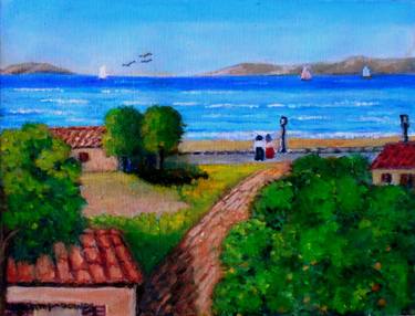 Print of Fine Art Landscape Paintings by Konstantinos Charalampopoulos