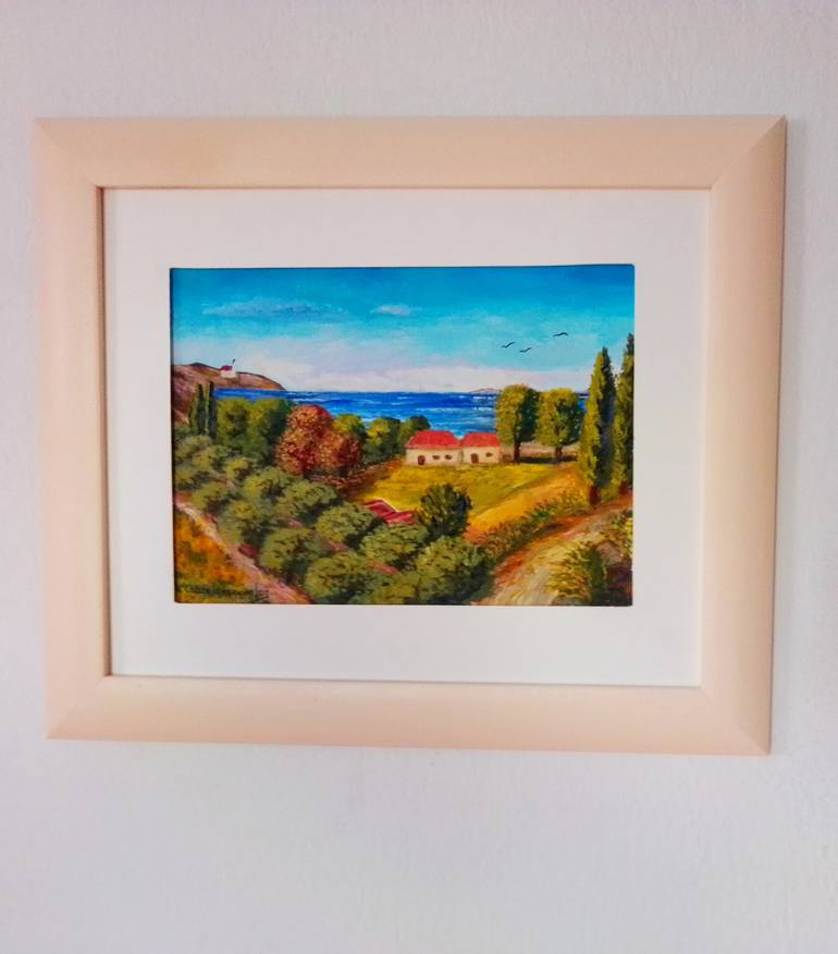 Original Landscape Painting by Konstantinos Charalampopoulos