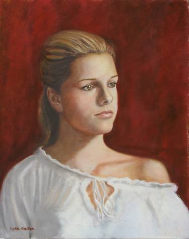 Original Portraiture Women Paintings by Mark Hunter