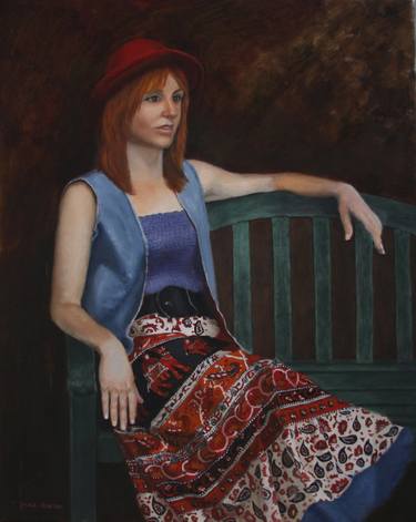 Original Realism Women Paintings by Mark Hunter