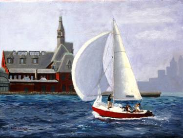 Original Sailboat Paintings by Mark Hunter