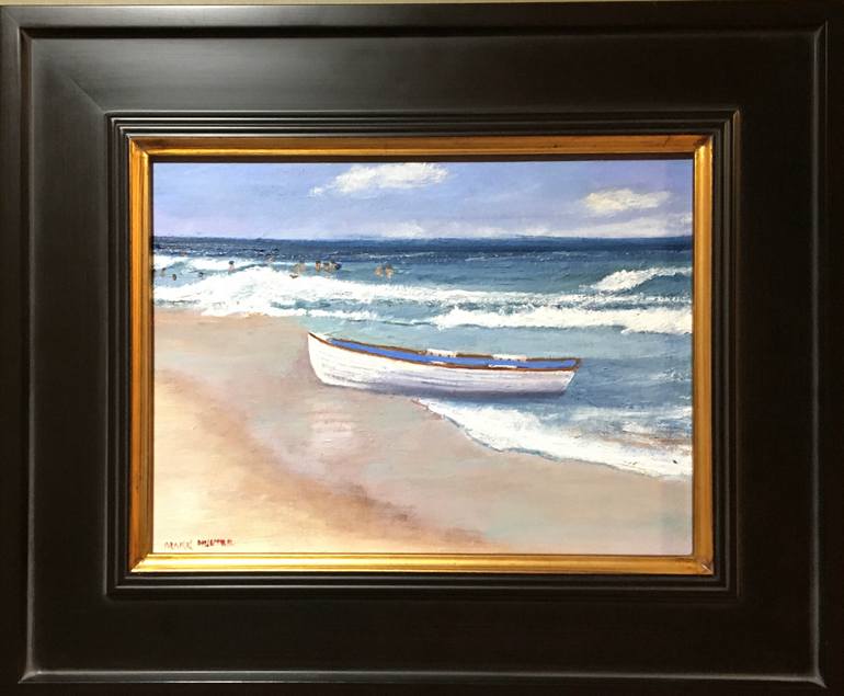 Original Impressionism Seascape Painting by Mark Hunter