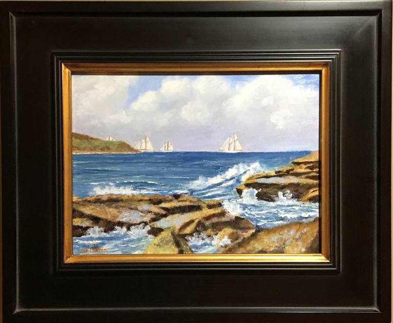 Original Realism Seascape Painting by Mark Hunter
