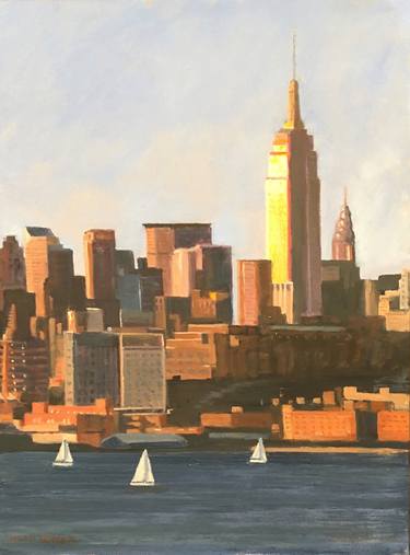 Original Realism Cities Paintings by Mark Hunter