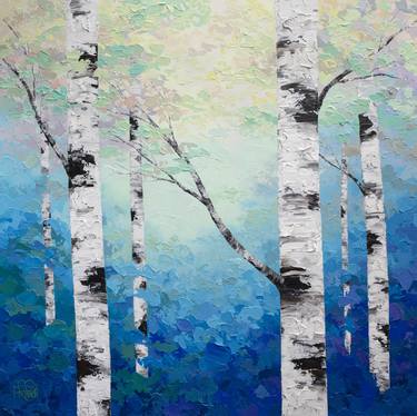 Print of Abstract Tree Paintings by Melissa McKinnon