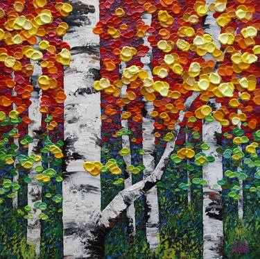 Original Abstract Tree Paintings by Melissa McKinnon
