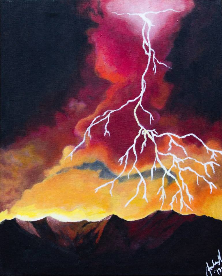 Fire Storm Painting by Jordan Martella | Saatchi Art