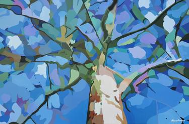 Print of Abstract Tree Paintings by Nancy Aurand-Humpf