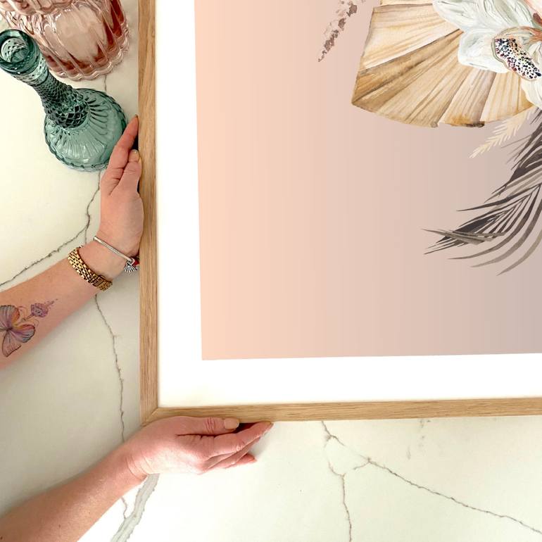 Original Art Deco Floral Digital by Marie Antuanelle