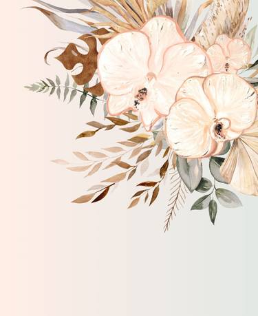 Original Art Deco Floral Digital by MARIE ANTUANELLE