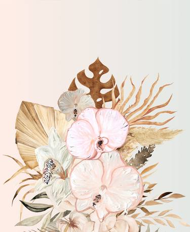 Print of Floral Digital by MARIE ANTUANELLE