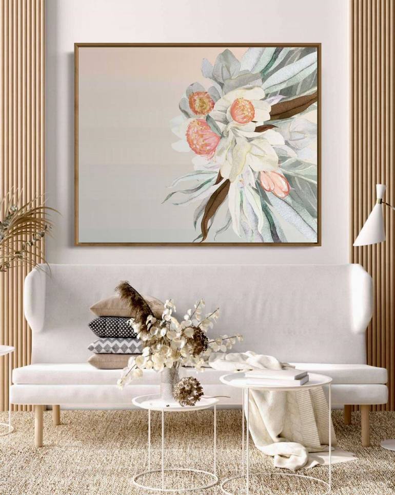 Original Floral Mixed Media by MARIE ANTUANELLE