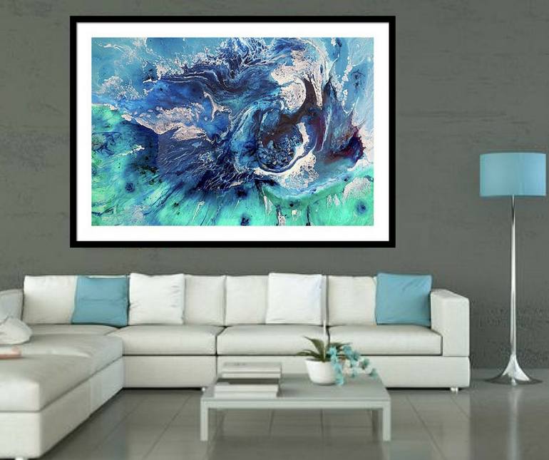Original Abstract Seascape Painting by Marie Antuanelle