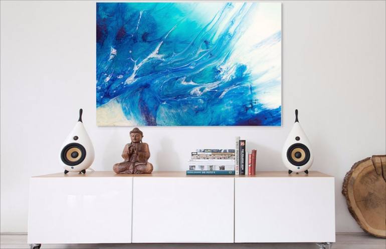 Original Abstract Expressionism Abstract Painting by Marie Antuanelle